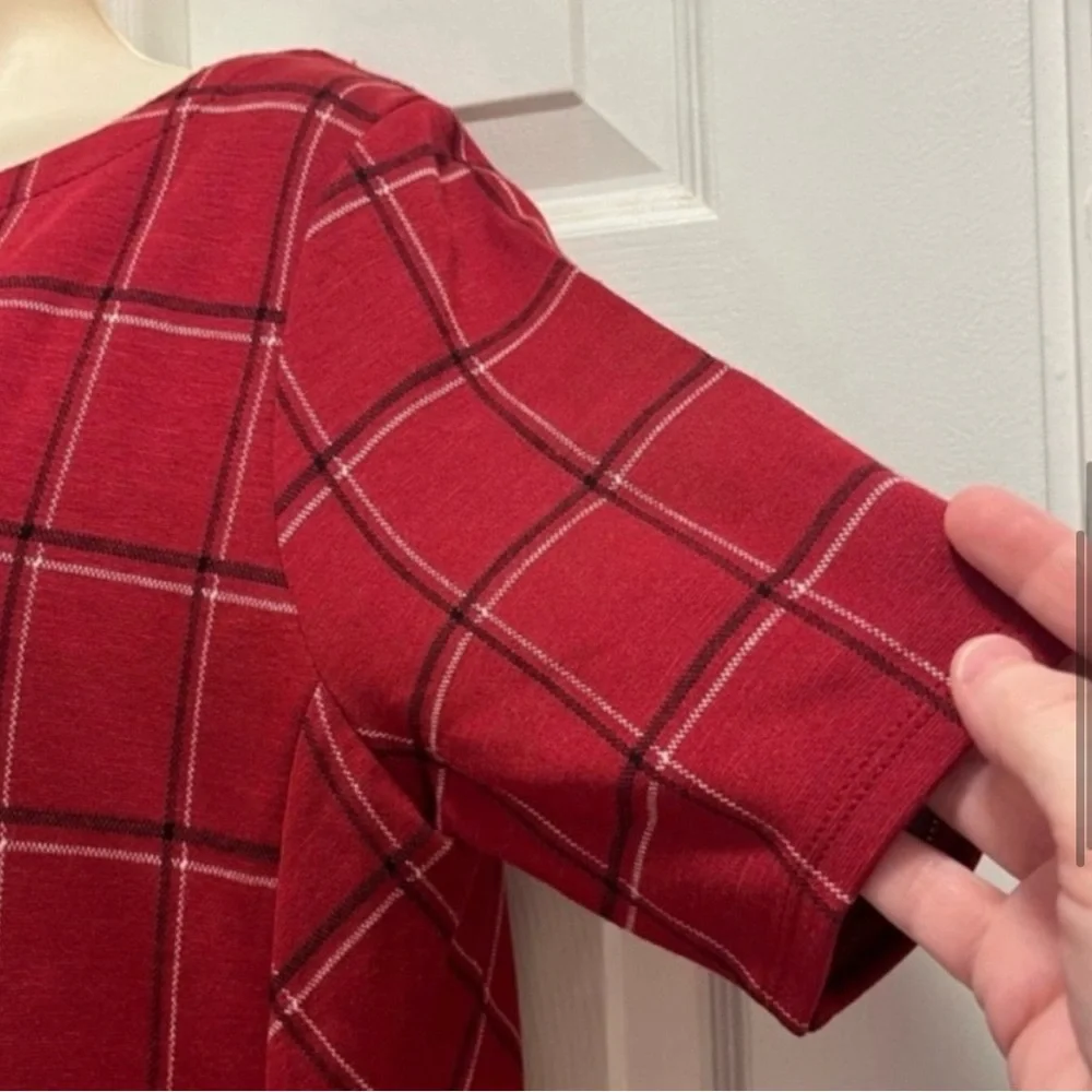J. Jill Ponte Red Plaid Office Dress
Workwear Professional- Size SP - EUC - Picture 8 of 10
